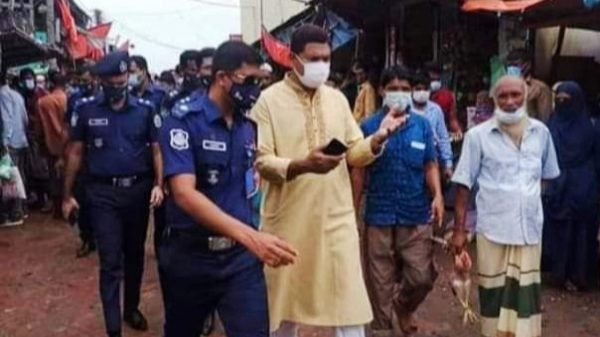 বরগুনাতে প্রশাসনের নজরদারীতে কঠোরভাবে লকডাউন পালিত