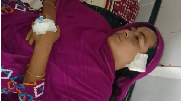 বরিশালে স্বামীর নির্যাতনে স্ত্রী হাসপাতালে