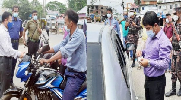 বরিশালে পুলিশের মোটরসাইকেল জব্দ