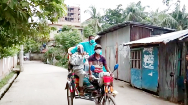 পটুয়াখালীতে ফোন দিলেই পৌঁছে যাচ্ছে অক্সিজেন