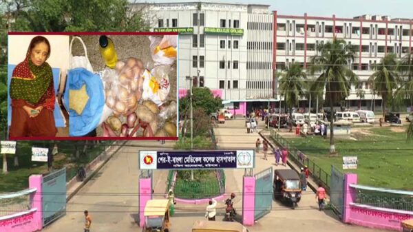 শেবাচিমে রোগীদের বরাদ্দকৃত খাবারসহ নারী কর্মচারী আটক